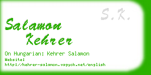 salamon kehrer business card